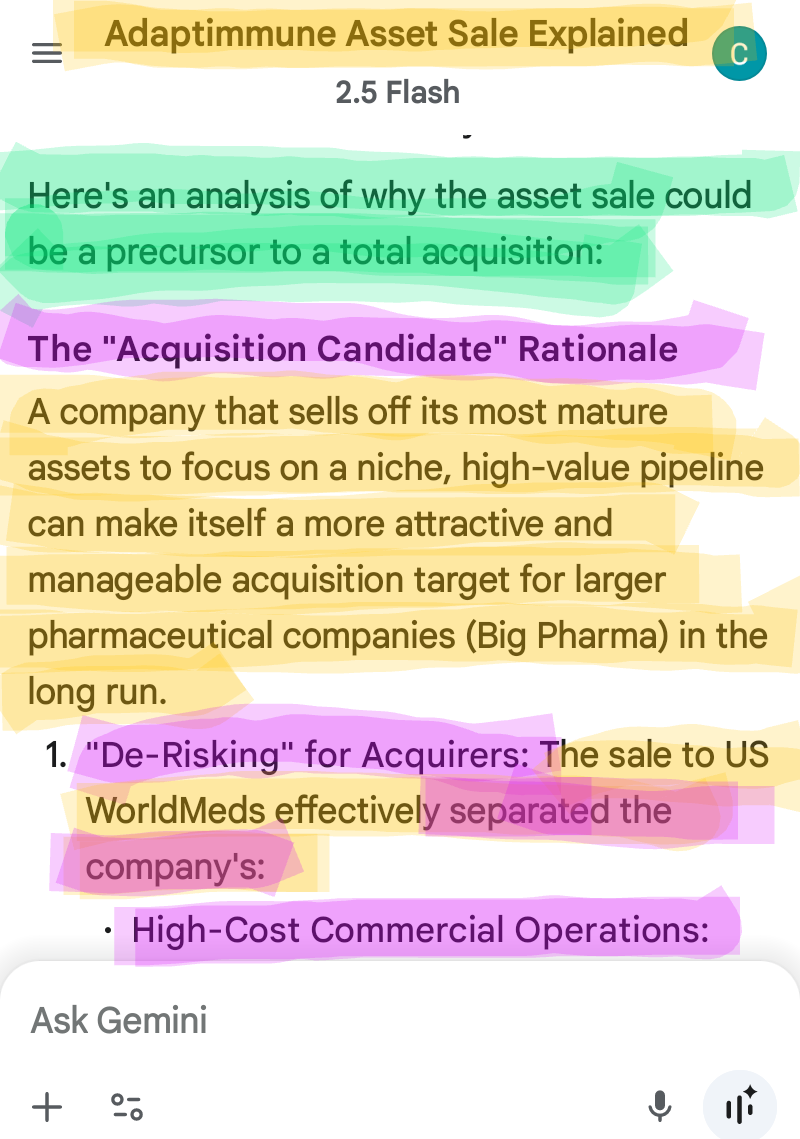 $Adaptimmune Therapeutics (ADAP.US)$    "ADAPTIMMUNE THERAPEUTICS" IS "NOT" 🚫 "GOING TO" "REVERSE SPLIT" TO "REGAIN" "NASDAQ MINIMUM BID PRICE COMPLIANCE" BY T...