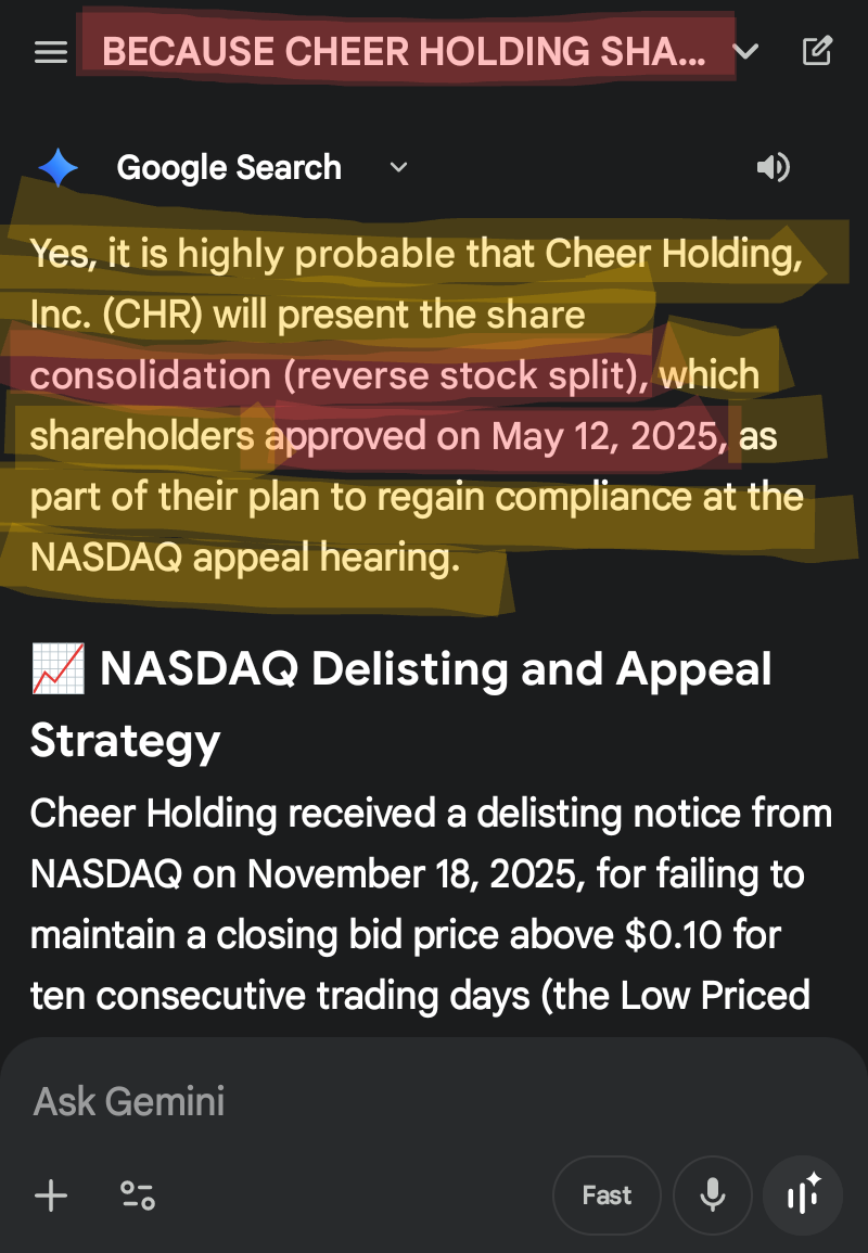 Cheer Holding (CHR.US)$ 