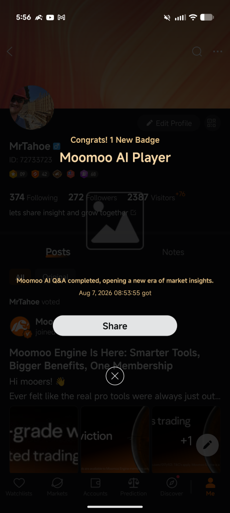 เทรดแบบคนฉลาด ไม่ใช่แค่ทำงานหนัก: วิธีที่ผมใช้ Moomoo AI 🤖📈