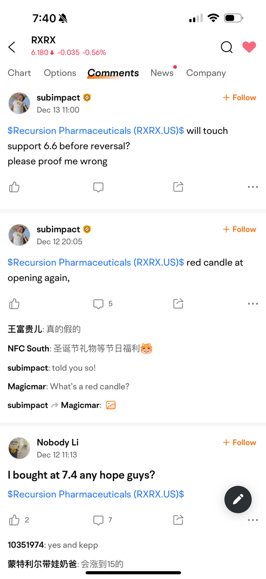 $Recursion Pharmaceuticals (RXRX.US)$ it is prove not proof and you were wrong? why delete the comment, little fella? lol