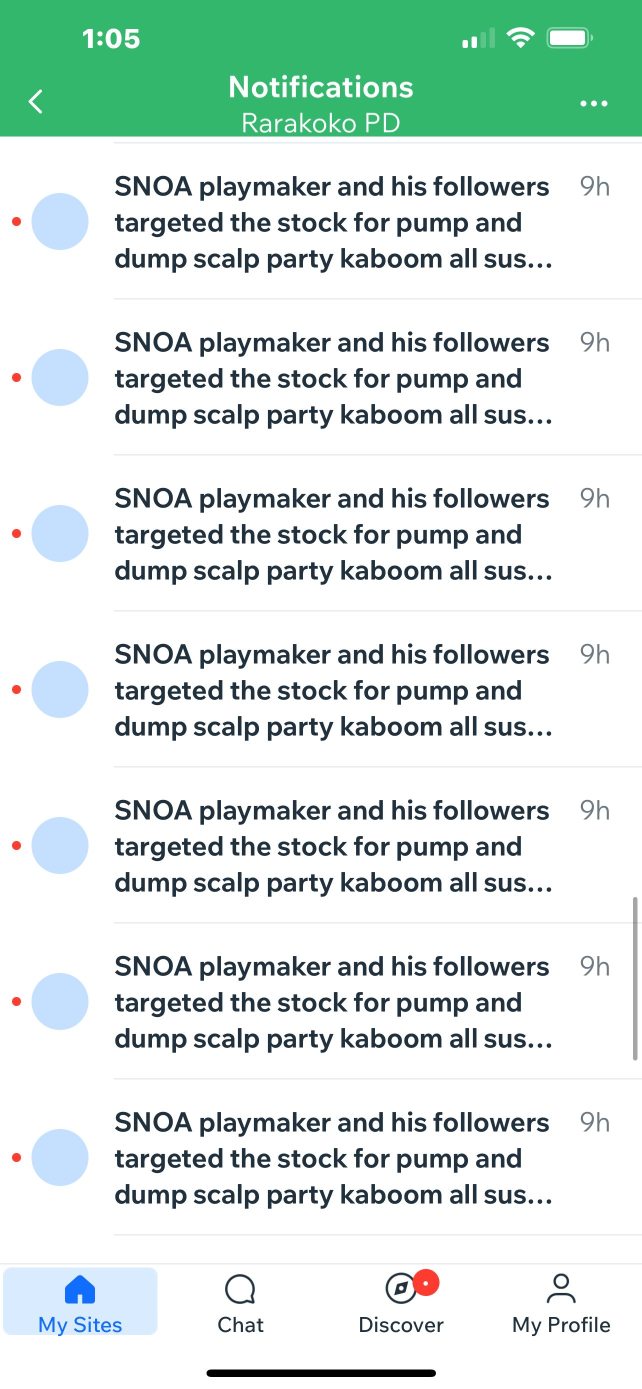 $SNOA 恭喜洗淨重來 - 加入我們 815-600-9281 - rara koko 股票獵人贏家 kaboom kaboom shakalaka boom 3/10/25 上午 11:09  rarakokopd.com