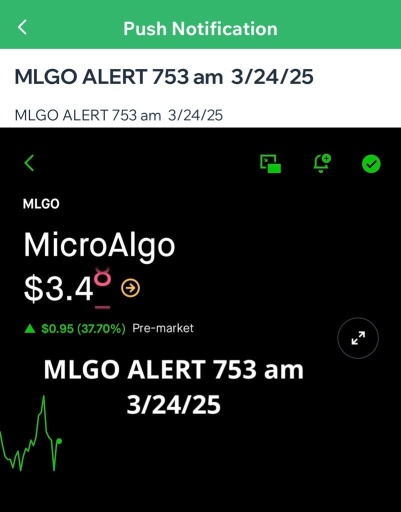 $MLGO  Rara Koko，私人 Discord 订阅用户数的早期警报已快速直接发送到您的电芯上，遍及全球。您想加入我们吗？ - 815-600-9281 - rara koko 股票猎人赢家 kabo