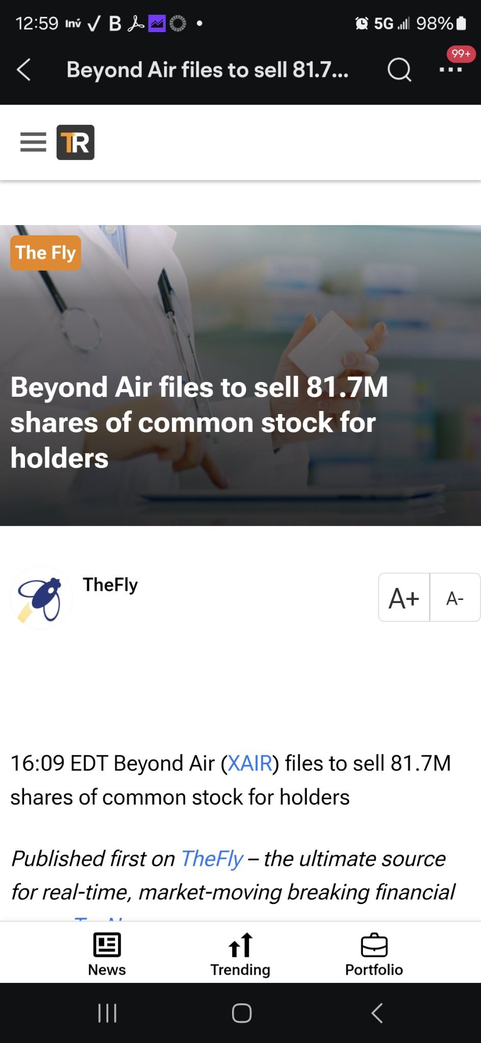 $Beyond Air (XAIR.US)$