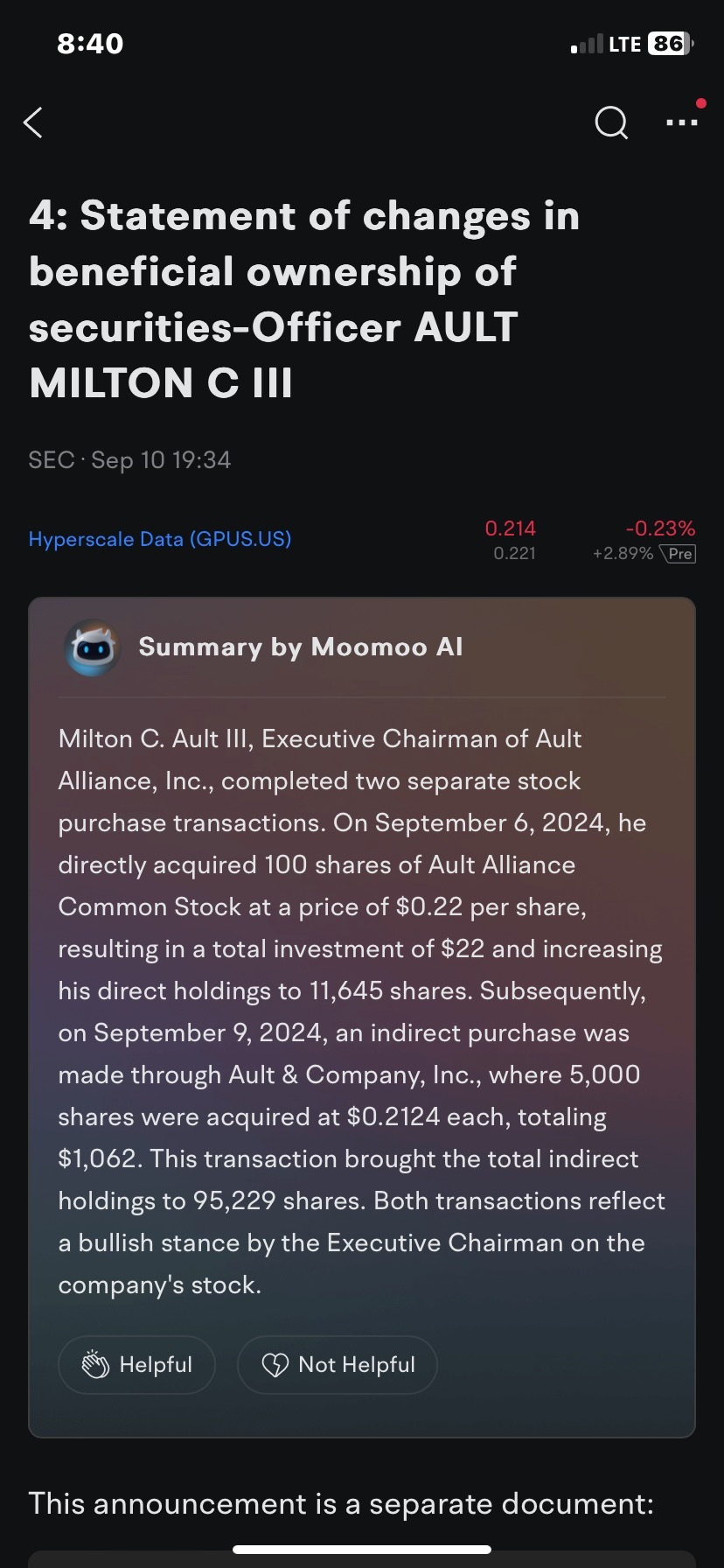 $Hyperscale Data (GPUS.US)$ 你們認為這樣看好嗎？真好笑哈哈