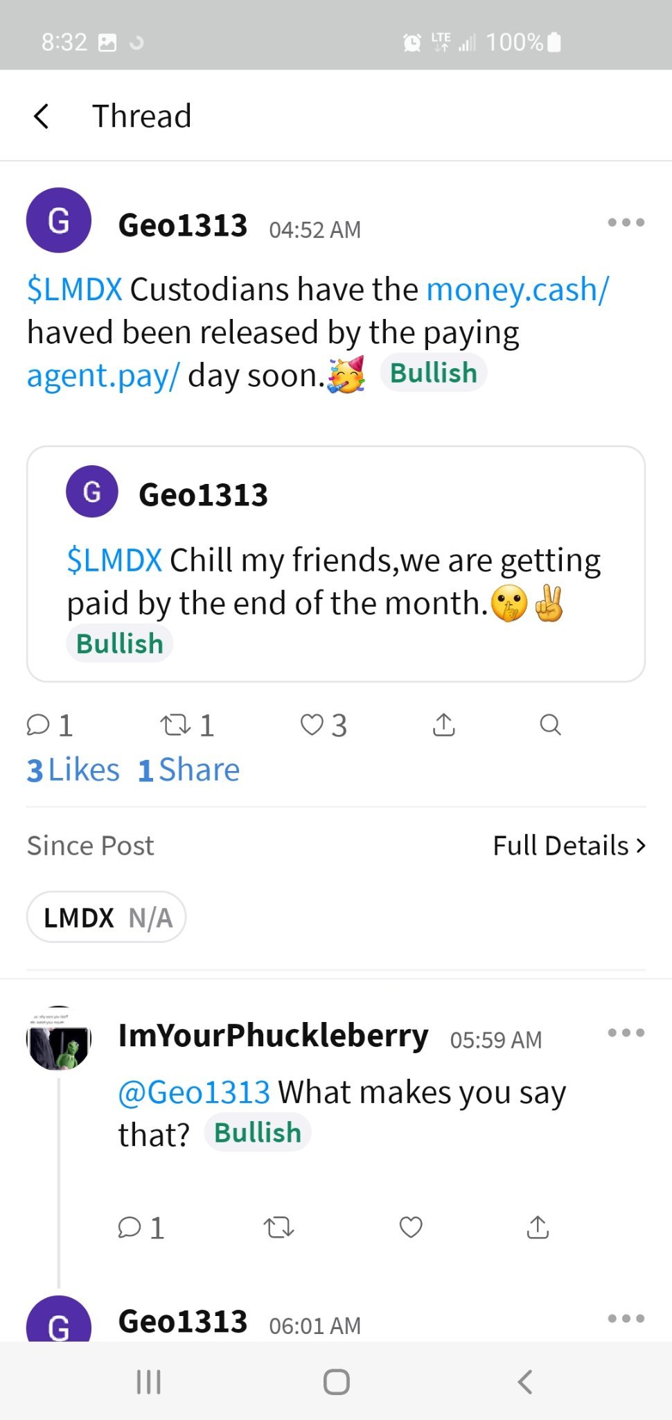 $LumiraDx (LMDXF.US)$ 發薪日快到了！