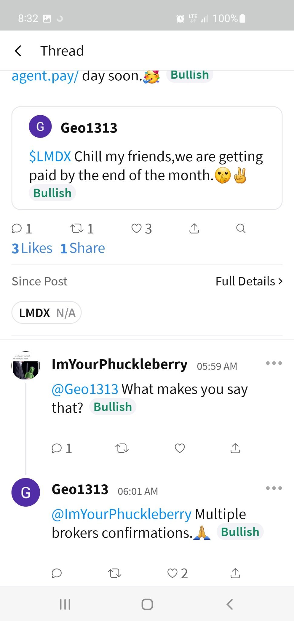 $LumiraDx (LMDXF.US)$ 發薪日快到了！