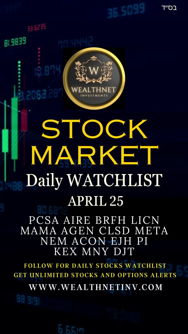 Follow for daily watchlist ⭐️