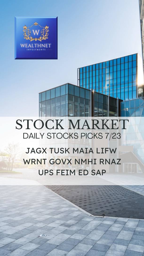 Daily stocks picks 7/23 ⚡️