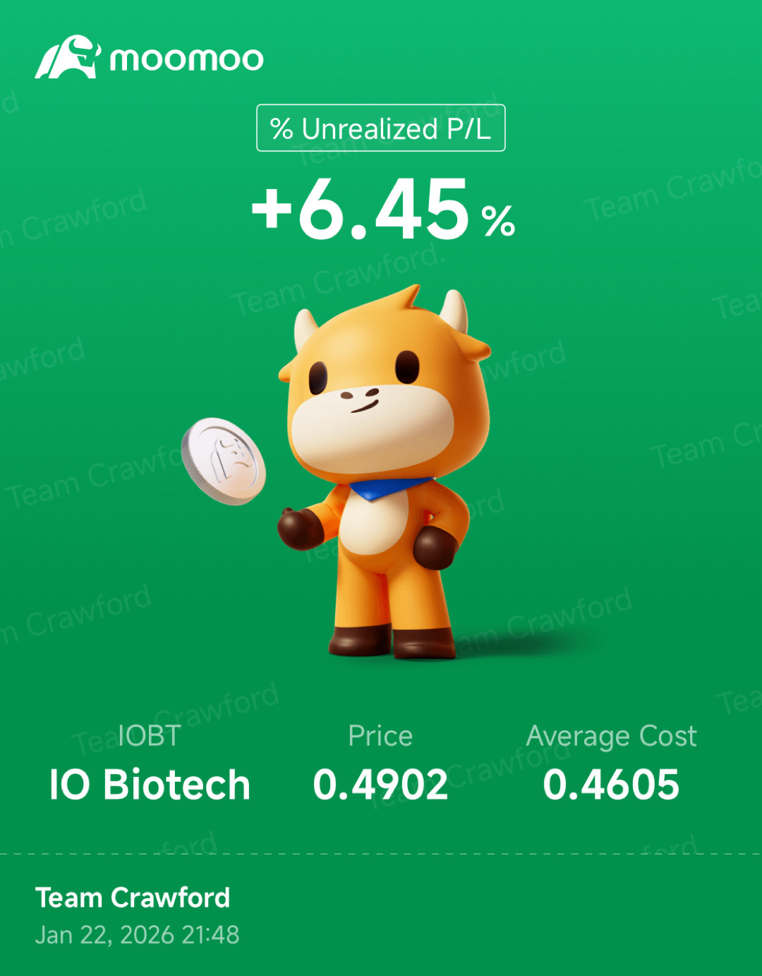 IO Biotech (IOBT.US)$ 可能是收购，不管是什么，一些看涨的消息正在酝酿中…LG…🏎🔥🔥🔥 ... - moomoo 社区
