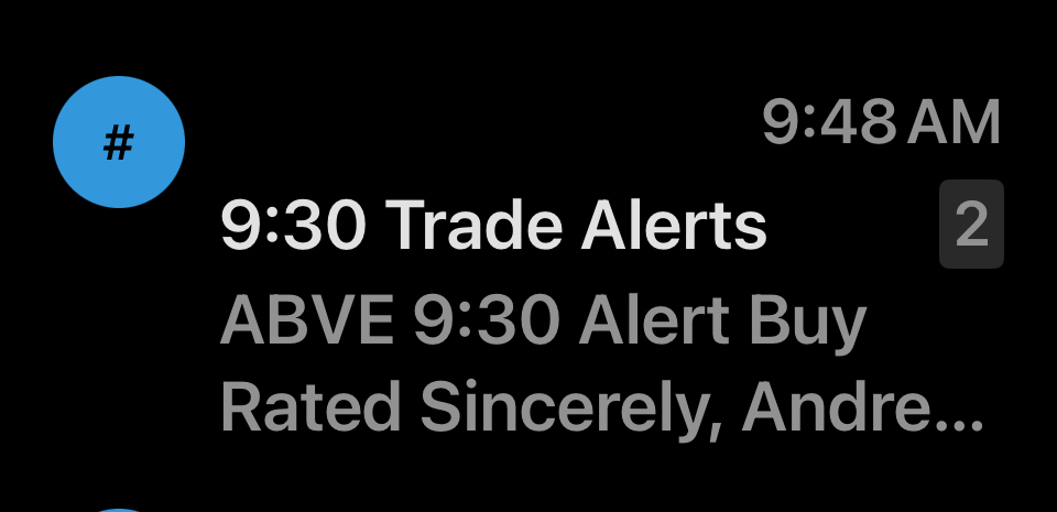 Trade Alert‼️Update