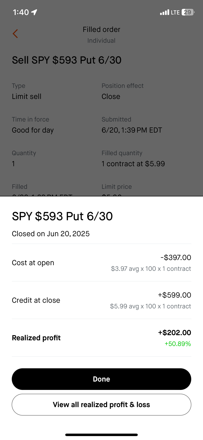 $标普500ETF-SPDR (SPY.US)$ 我结束了这个头寸,继续持有七月份的,因为我喜欢它,加上这个周末有点吓人,不够大胆去持有 😂
