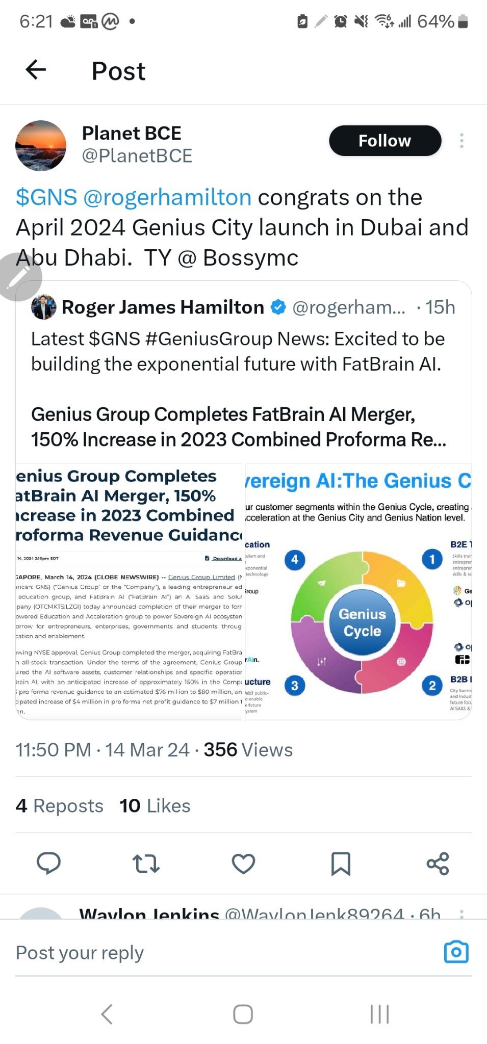 $ビッグベアーai (BBAI.US)$GNS社が人工知能会社と統合完了しました