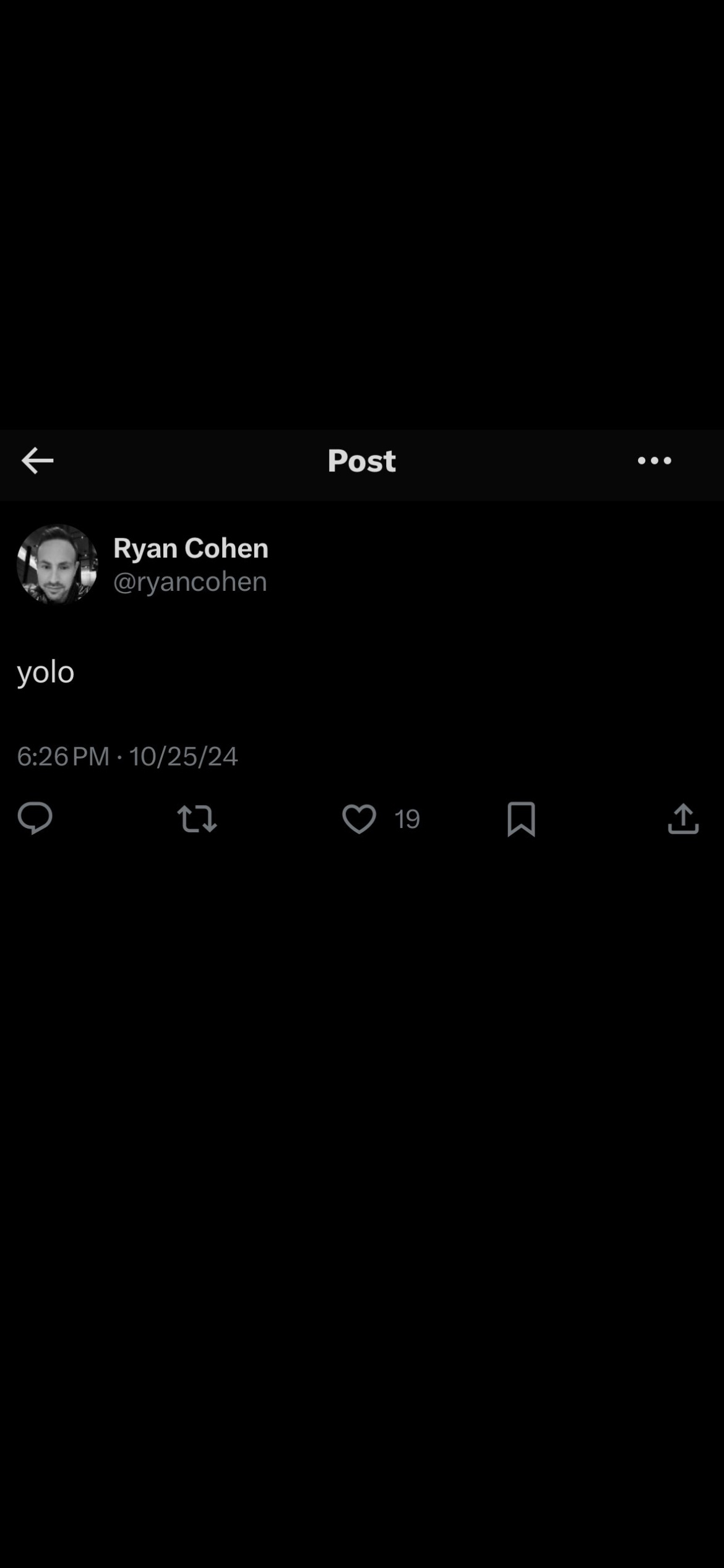 Ryan cohen发送出了猫信号