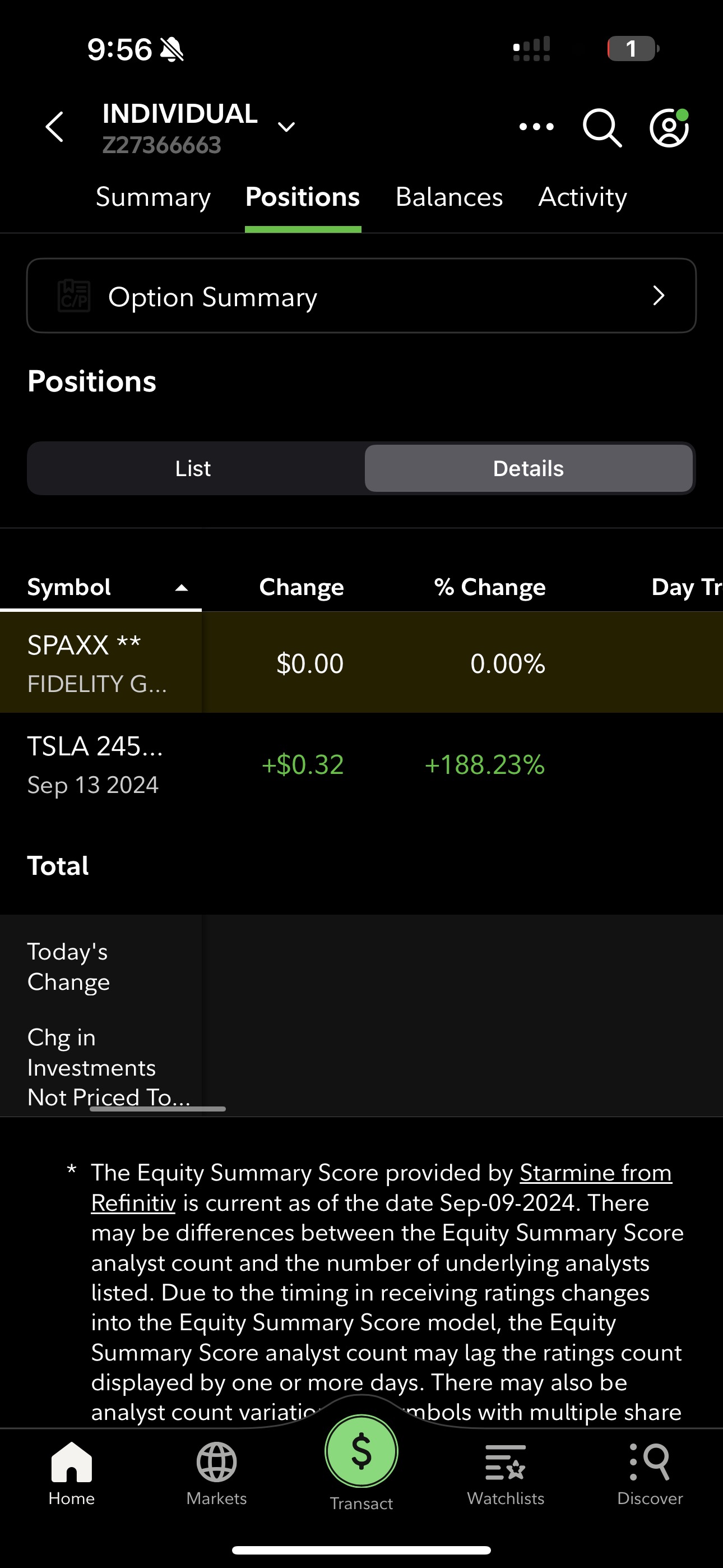 Next $20 to $2000 challenge using only TSLA currently at 44$ (On fidelity)