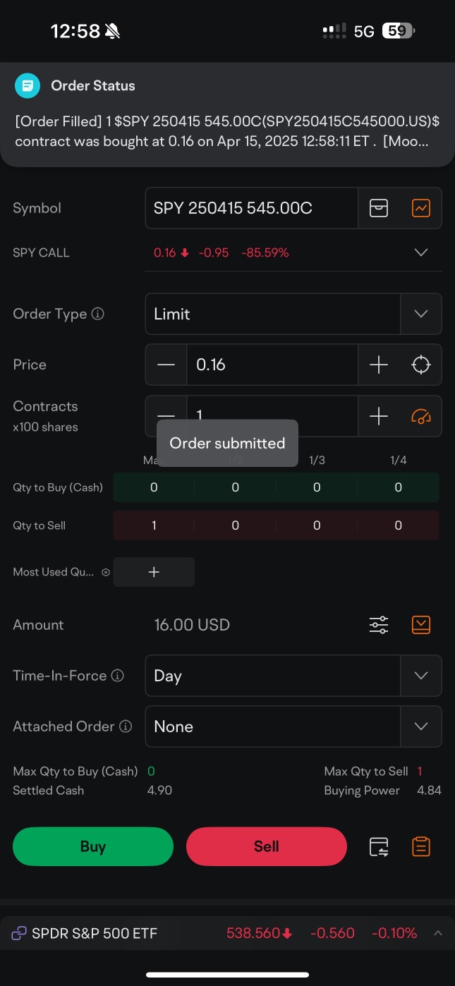 Next 1000% trade 👀🚨 SPY 0 day 545 call