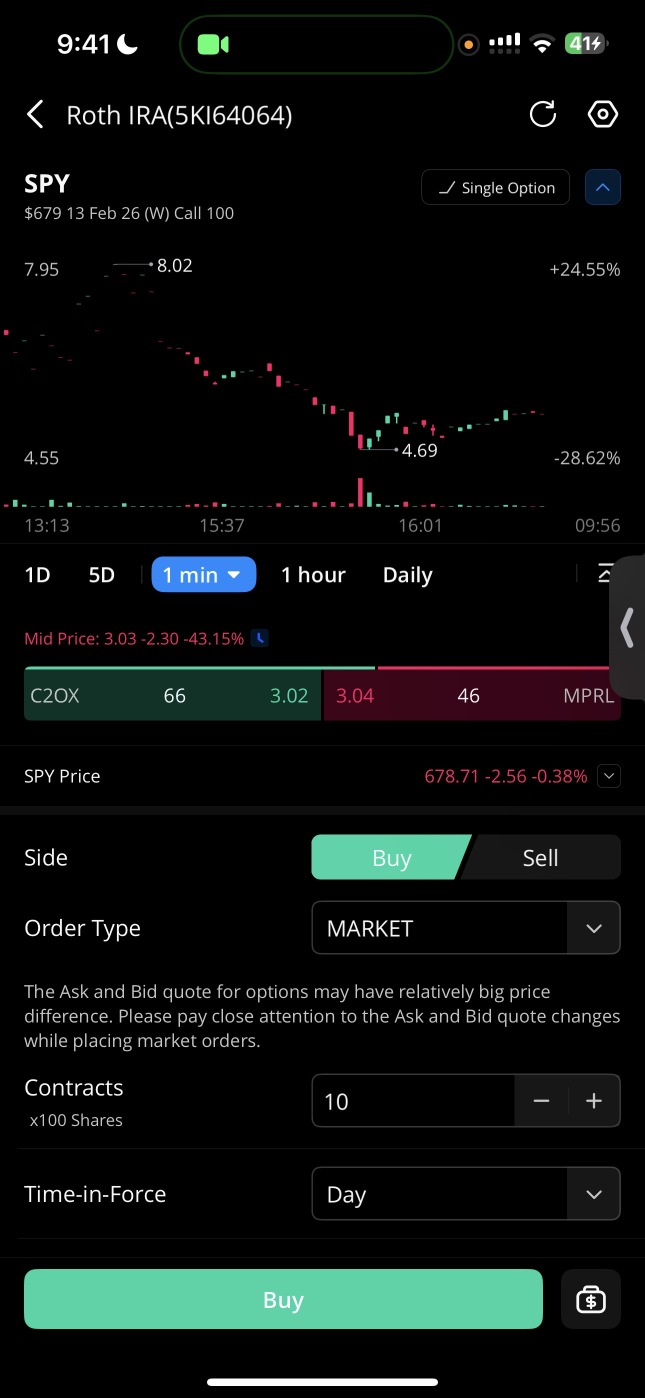 Sold Trade #1 for 50%
