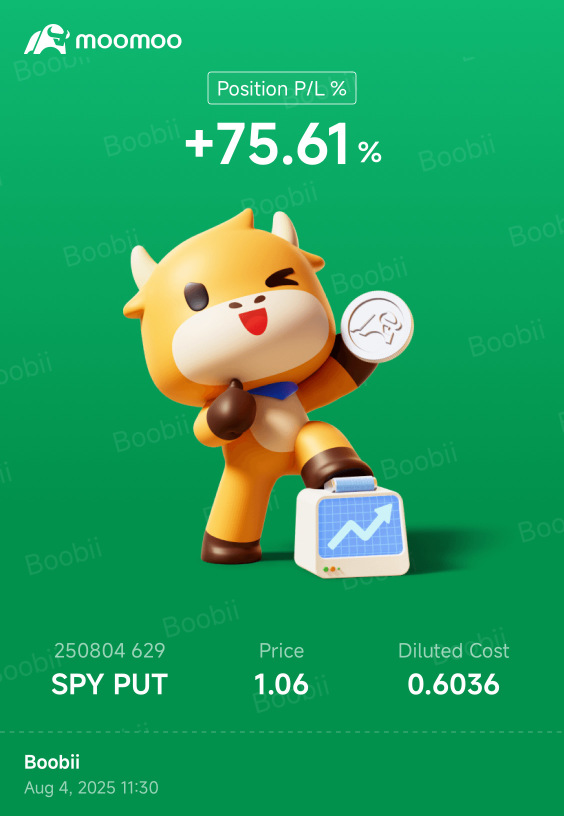 只是一點小東西 🥳 SPY 8/4