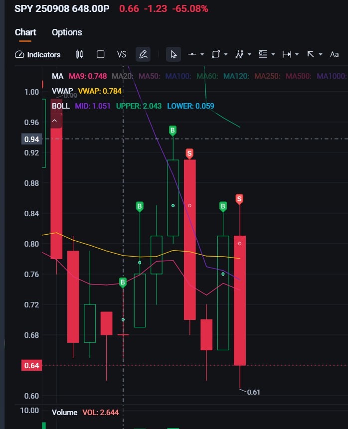 剝頭皮交易實戰：SPY 9/8