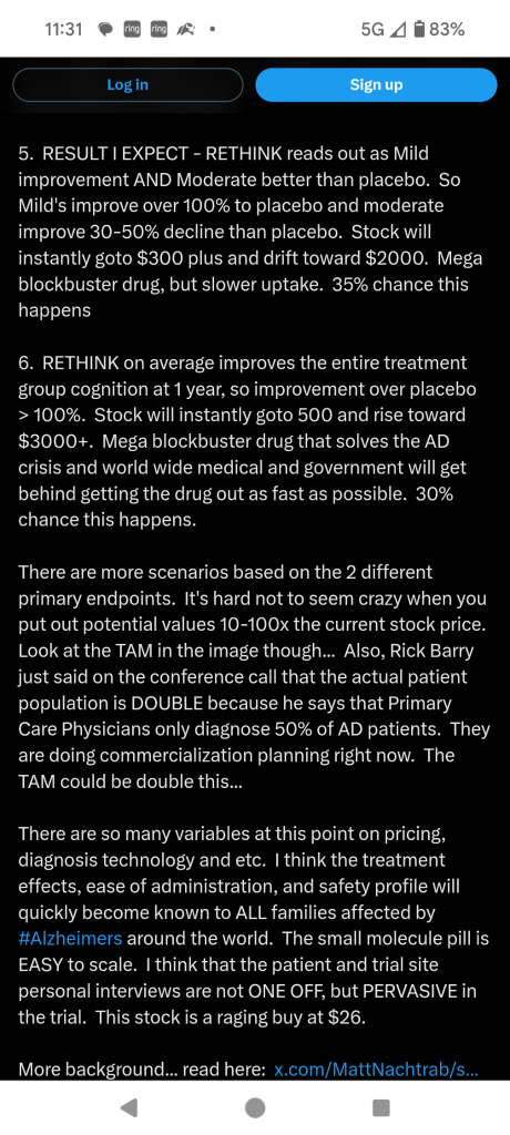 Matt Nachtrabs estimates for Cassava RETHINK