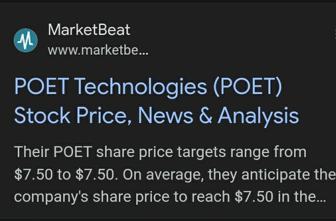 $POET Technologies (POET.US)$