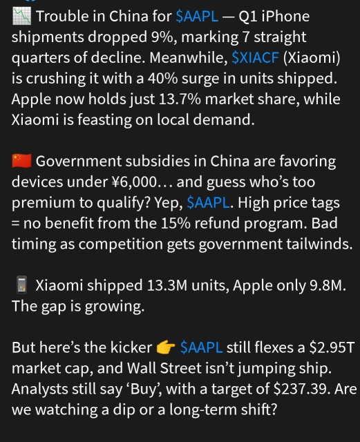 Xiaomi vs Apple