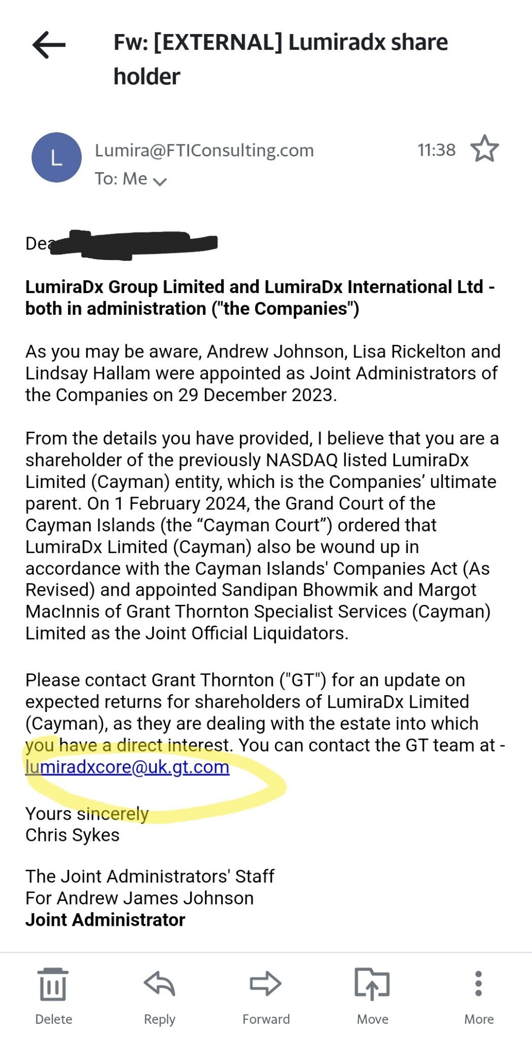 $LumiraDx（LMDXF.US）我們需要聯繫Gt以了解更多信息