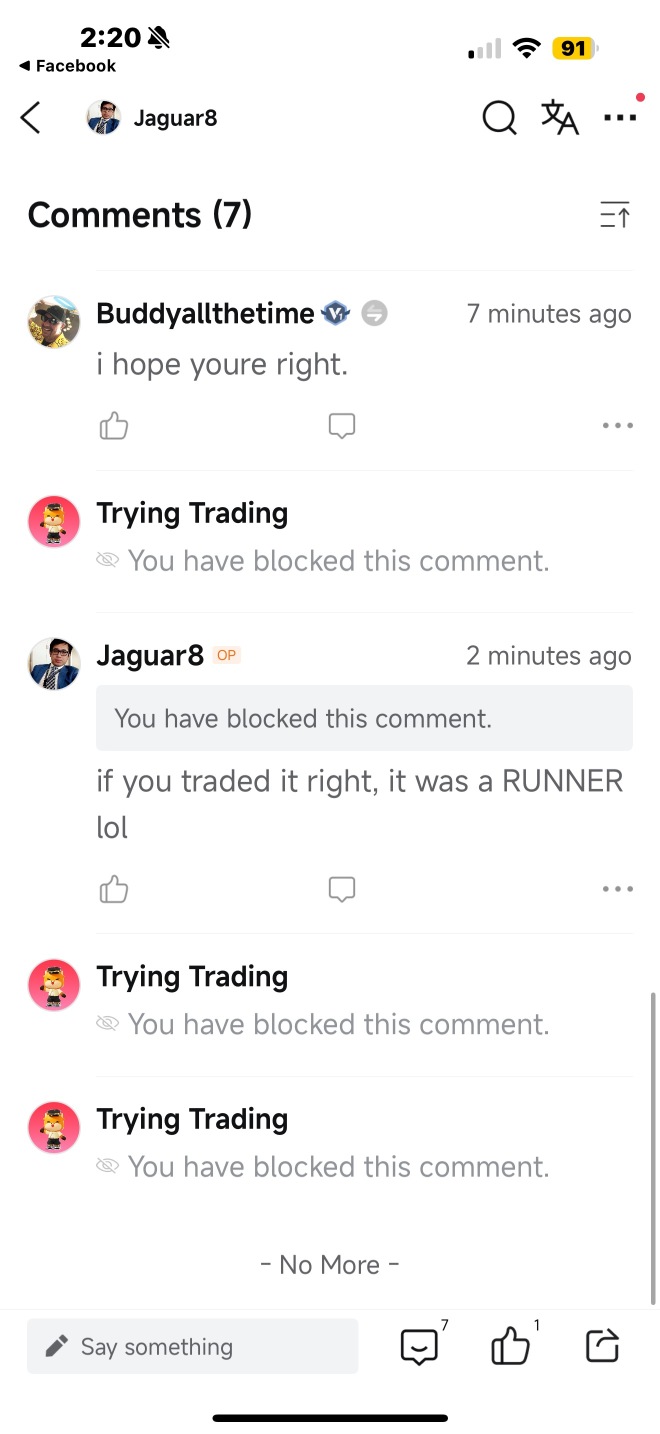 For Mr “Trying Trading”, telling me this wasn’t a runner proves you don’t know how to trade and calling me FULL OF MYSELF. I trade charts and not fantasy😂 2.55-5.50=115.69%!!!