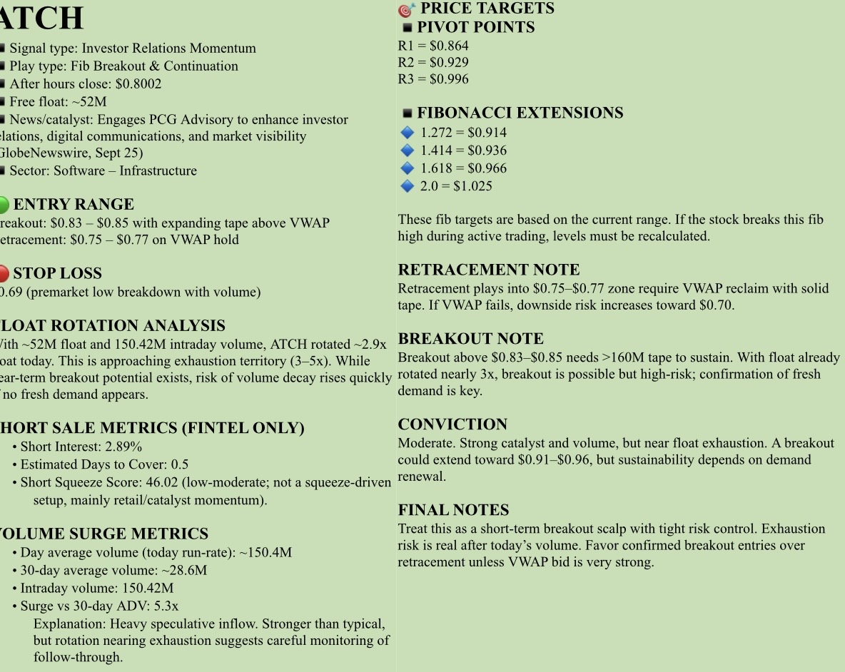 🟡FREE Watchlist, SEPTEMBER 26, 2025, Friday. NFA-DrJag8. I won’t be around tomorrow again.