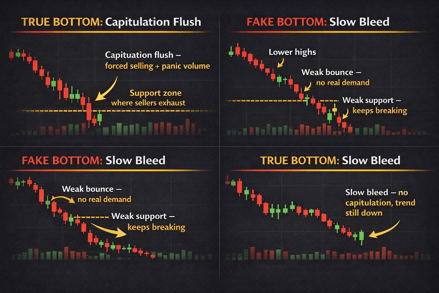 STOCK EDUCATION 101 2026 Week 2/53: REVERSAL MASTERY Spotting True Bottoms vs Dead-Cat Bounces Part I -DrJag8