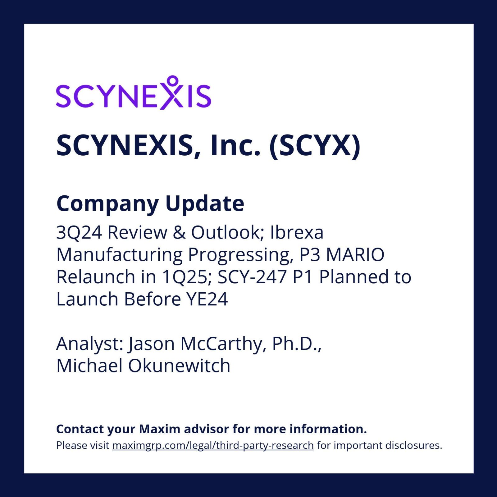 $Scynexis (SCYX.US)$