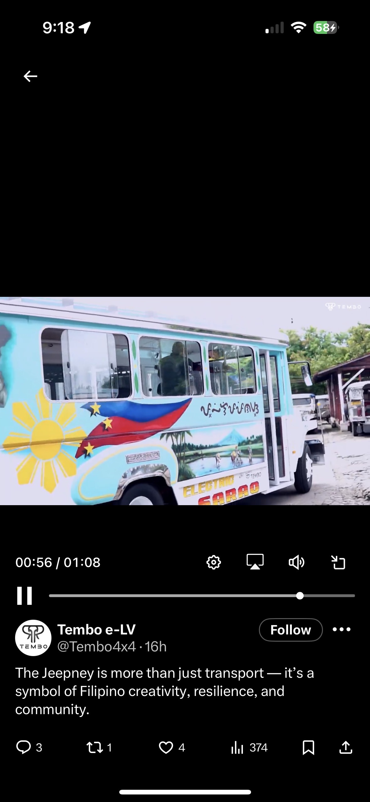 $VivoPower (VVPR.US)$ 看起来tembo一直很忙。如果他们能保持价格竞争力，这是一个很酷的想法，而且市场巨大。这些车辆在菲律宾随处可见。 无法让X链接正常工作，但已经发布在VVPR账户和Tembo账户上了。