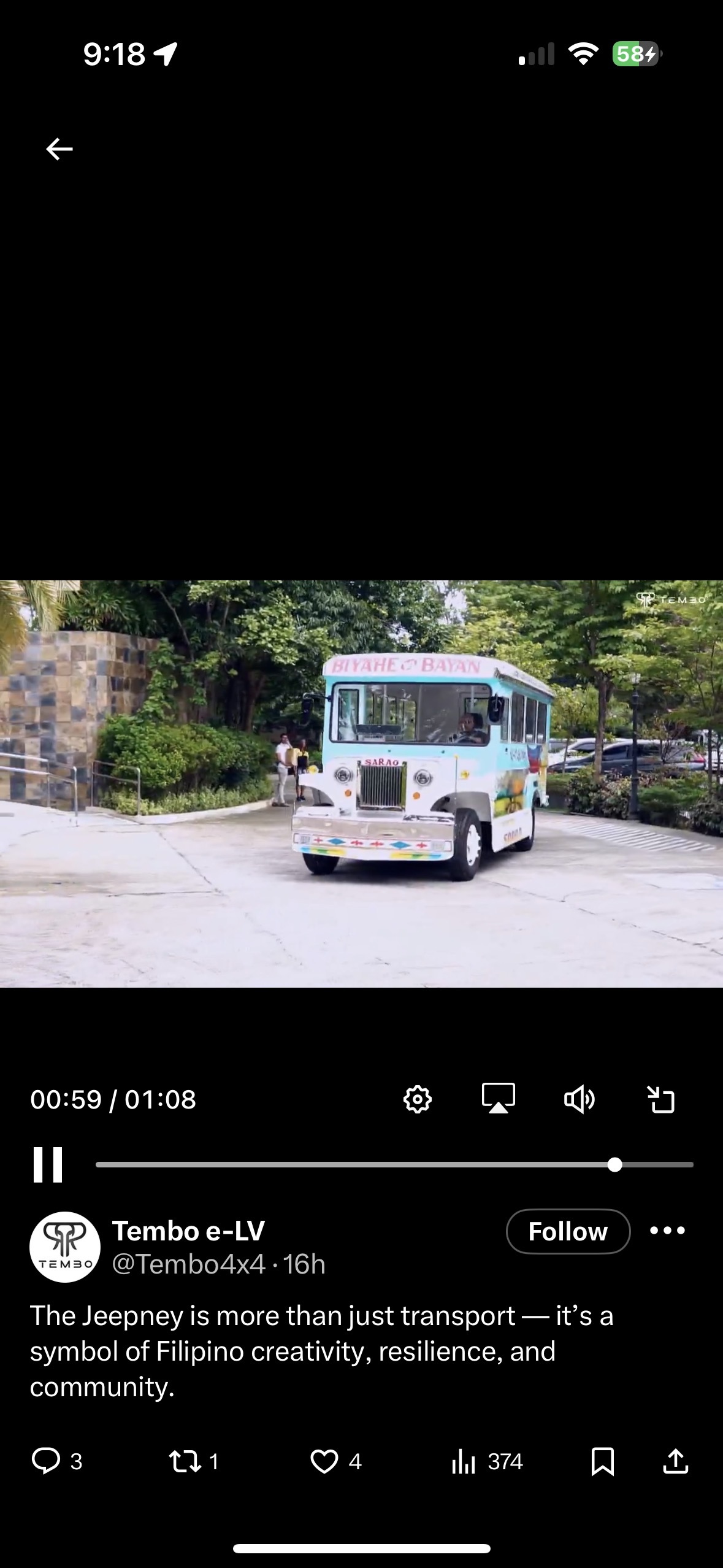 $VivoPower (VVPR.US)$ 看起来tembo一直很忙。如果他们能保持价格竞争力，这是一个很酷的想法，而且市场巨大。这些车辆在菲律宾随处可见。 无法让X链接正常工作，但已经发布在VVPR账户和Tembo账户上了。