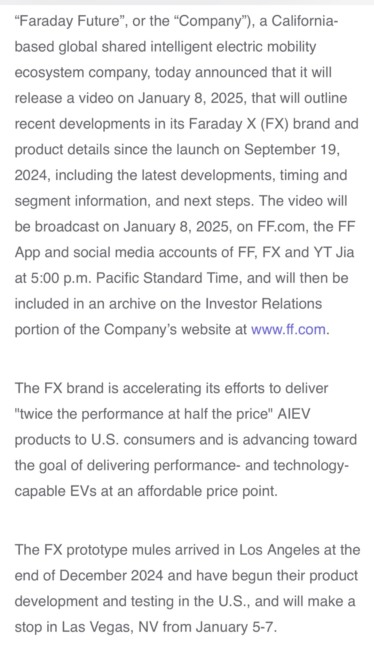 $Faraday Future Intelligent Electric Inc. (FFIE.US)$ Will this be the catalyst for going up?