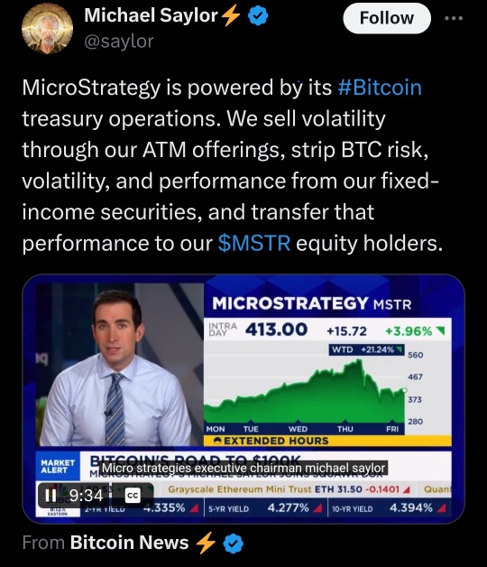 Those who don't understand MSTR watch Saylor explain it on CNBC