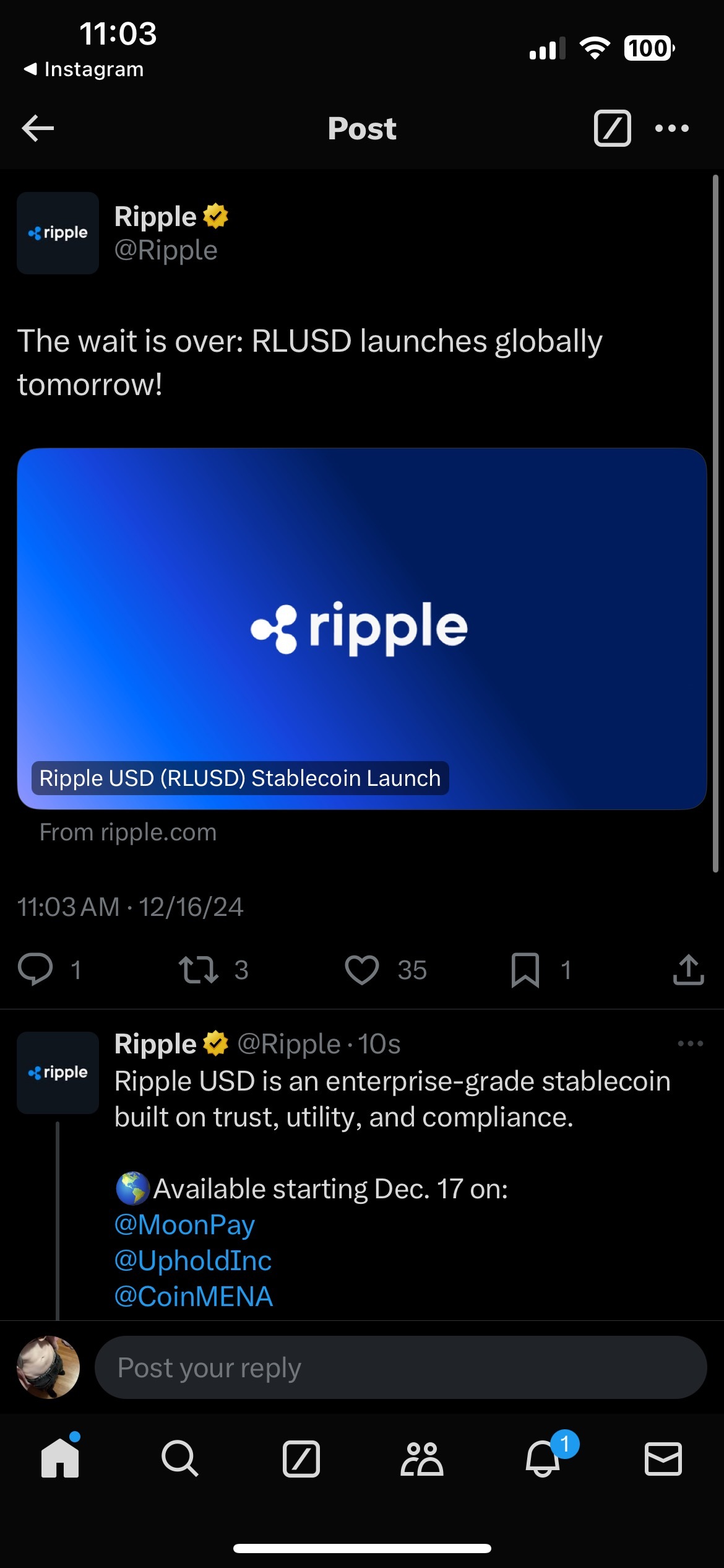 $リップル (XRP.CC)$