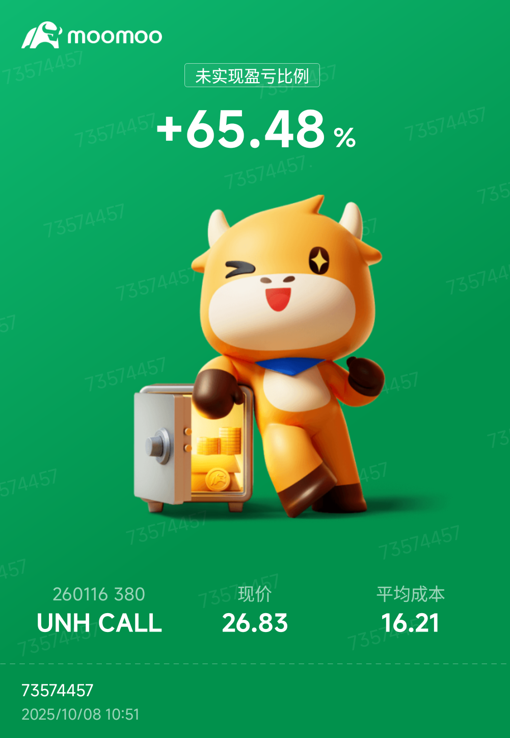 $聯合健康 (UNH.US)$ $UNH 260116 380.00C$ 想走 但是看起來還沒放量