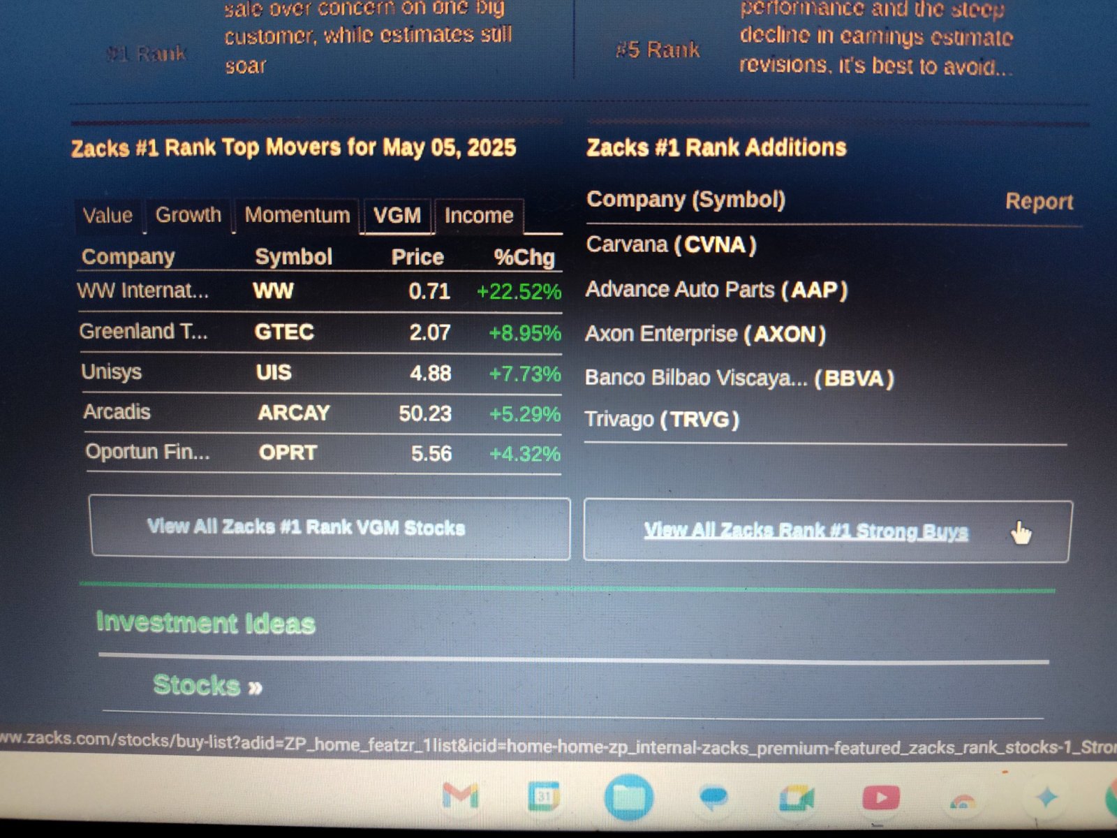 Dailys每日開空清單
