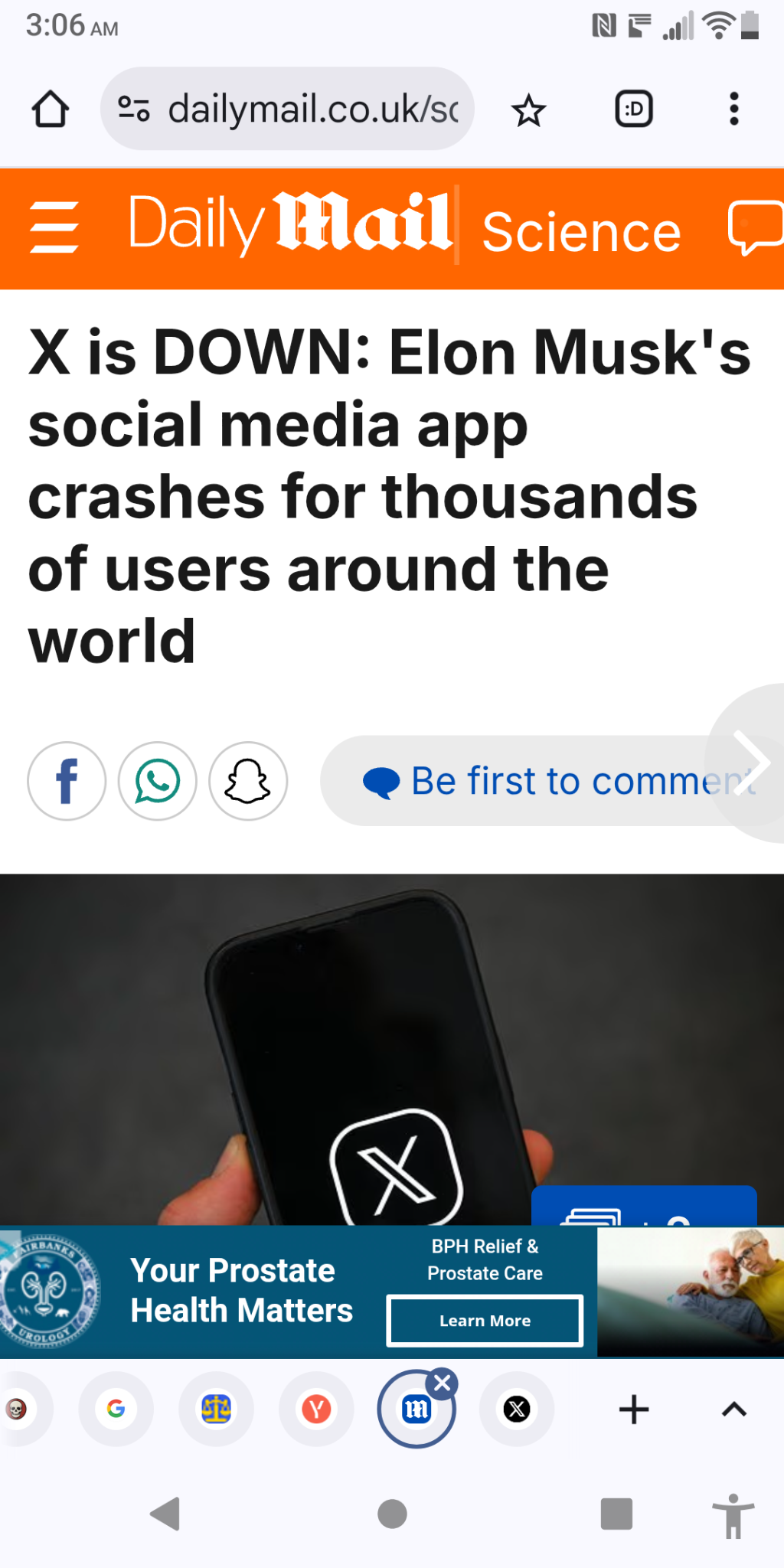特斯拉(TSLA.US)$X.com 崩溃了，同时为数千个网站提供网络服务的Cloudflare 也报告了可能的重... - moomoo 社区