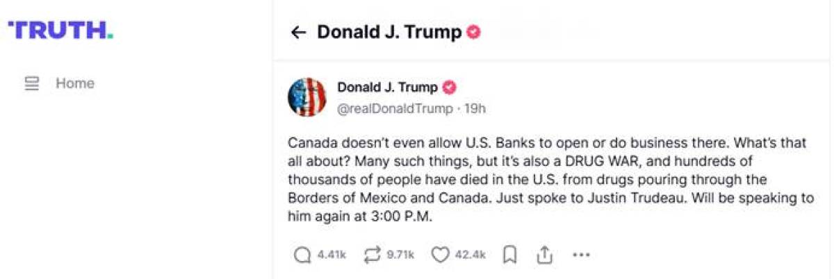 Is the US-Canada Economic Conflict Not Over? Trump Now Targets the Canadian Banks