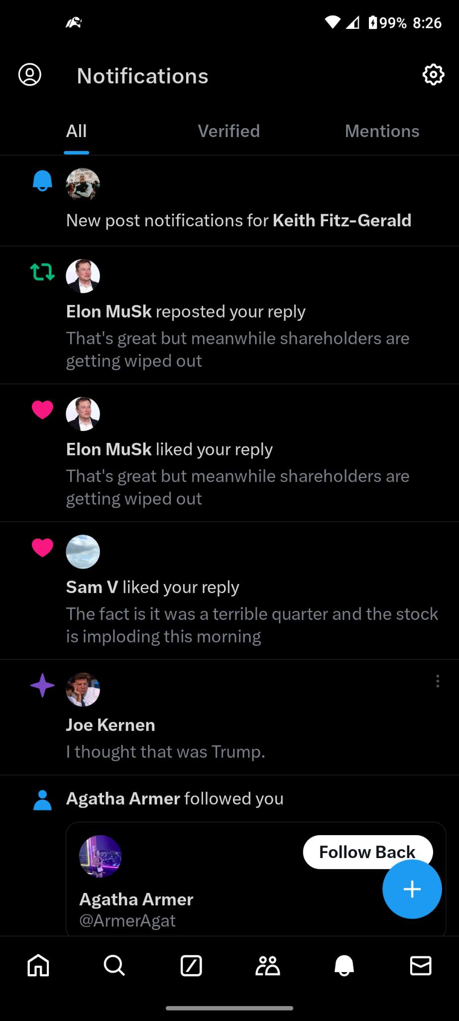 $Tesla (TSLA.US)$ The highlight of my day... Elon Musk not only like my reply but reposted it!