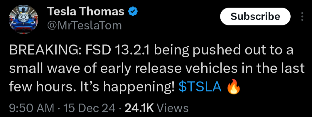 $特斯拉 (TSLA.US)$