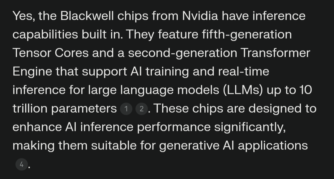 $エヌビディア (NVDA.US)$ モルガン・スタンレーのこれらのボブルヘッドによると、推論対トレーニングの議論が先週末から続いていて、ボブルヘッドたちはトレーニングから推論にシフトすると信じているということで、こういうバカ野郎たちは、ブロードコムのような企業がその領域を支配すると考えていますが、ブラックウェルや次世...