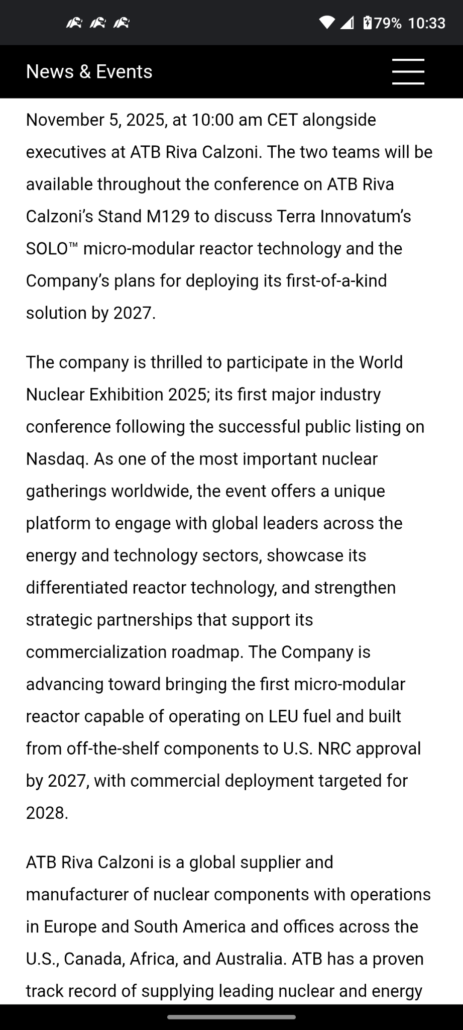 $Terra Innovatum Global (NKLR.US)$