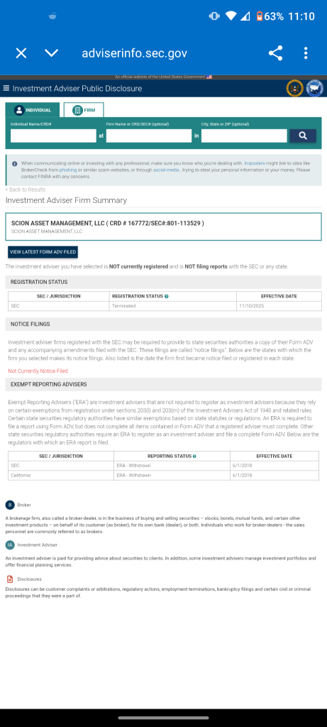 Michael Burry即將關閉