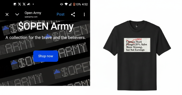 Kaz just dropped another shirt moments ago