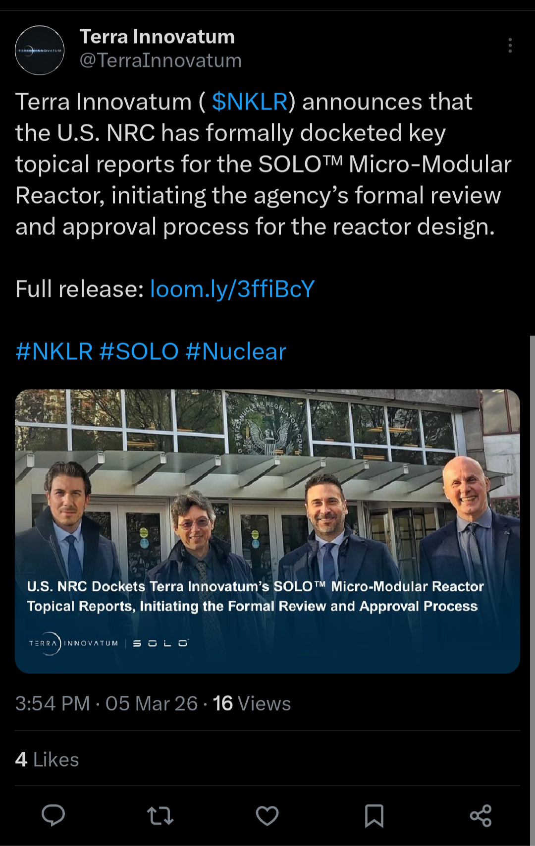 $Terra Innovatum Global (NKLR.US)$