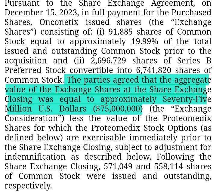 $Onconetix (ONCO.US)$ $ONCO owns Proclarix® through a acquisition valued at $75 million. Onconetix developed and plans to market Proclarix in the U.S. with Lab...