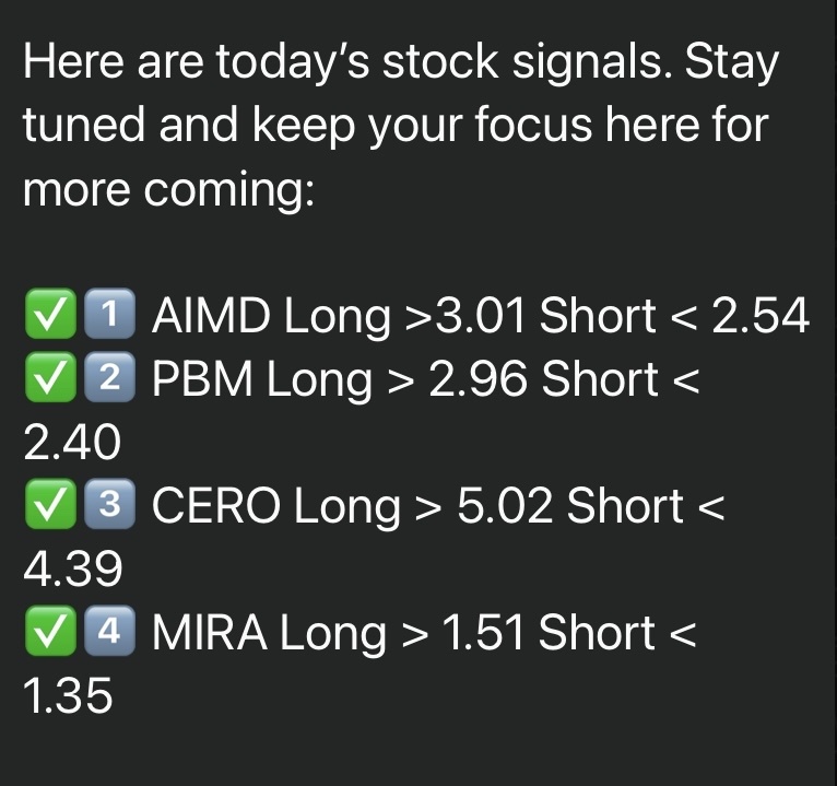 🚨⚡️🚨⚡️🚨⚡️🚨 $AMID.US$$PBM.US$$CERO.US$$MIRA.US$ 📊⚡️📊