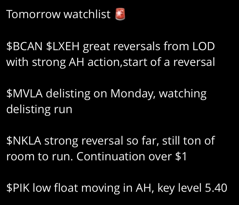 3/28/2024 🚨⚡️🚨⚡️🚨⚡️🚨 $Nikola (NKLA.US)$$Movella Holdings (MVLA.US)$$Kidpik (PIK.US)$$BYND Cannasoft (BCAN.US)$$Lixiang Education (LXEH.US)$ 📊⚡️📊