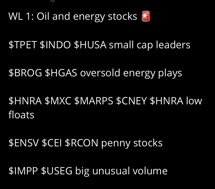 4/15/2024 jjのお気に入り 🚨⚡️🚨⚡️🚨 $インペリアル ペトロリアム (IMPP.US)$$US エナジー コーポ (USEG.US)$$エンサブコ (ENSV.US)$$キャンバー エナジー (CEI.US)$$南京研控科技 (RCON.US)$$HNR アクイジション (HNRA.US)$$メク...